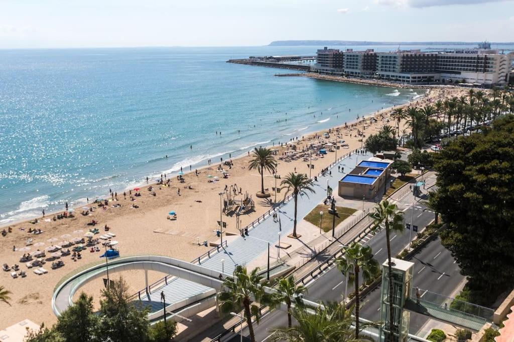 Apartamento Con Vistas Al Mar Primera Linea De Playa Del Postiguet Alicante Exterior foto